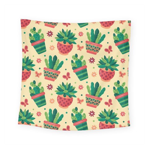 Cactus Love  Square Tapestry (Small) from ArtsNow.com