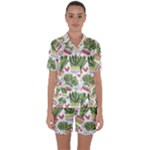 Cactus Love  Satin Short Sleeve Pyjamas Set