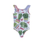 Cactus Love  Kids  Frill Swimsuit