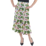 Cactus Love  Midi Mermaid Skirt