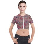 Cherry Love Short Sleeve Cropped Jacket