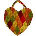 Autumn Leaves Giant Heart Shaped Tote