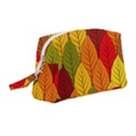 Autumn Leaves Wristlet Pouch Bag (Medium)