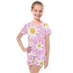 Sunflower Love Kids  Mesh Tee and Shorts Set