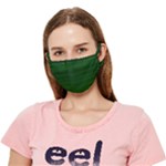 Emerald Green Ombre Crease Cloth Face Mask (Adult)