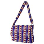 Colorful triangles pattern, retro style theme, geometrical tiles, blocks Full Print Messenger Bag (M)