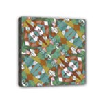 Multicolored Collage Print Pattern Mosaic Mini Canvas 4  x 4  (Stretched)