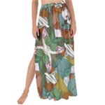 Multicolored Collage Print Pattern Mosaic Maxi Chiffon Tie-Up Sarong