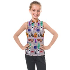 Kids  Sleeveless Polo T-Shirt 