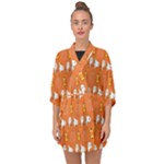 Halloween Half Sleeve Chiffon Kimono