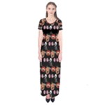 Halloween Short Sleeve Maxi Dress