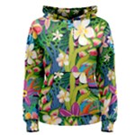 Colorful Floral Pattern Women s Pullover Hoodie