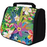 Colorful Floral Pattern Full Print Travel Pouch (Big)