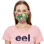 Colorful Floral Pattern Cloth Face Mask (Adult)