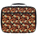 Autumn Leaves Orange Pattern Full Print Lunch Bag