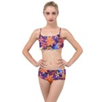 Colourful Print 5 Layered Top Bikini Set