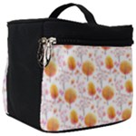 Orange Pink Tree Pattern Make Up Travel Bag (Big)