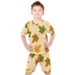 Autumn Leaves Kids  Tee and Shorts Set