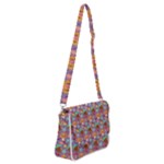 Nuts And Mushroom Pattern Shoulder Bag with Back Zipper