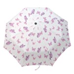 Pink Purple Butterfly Folding Umbrellas