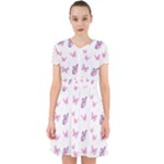 Pink Purple Butterfly Adorable in Chiffon Dress