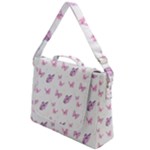 Pink Purple Butterfly Box Up Messenger Bag