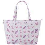 Pink Purple Butterfly Back Pocket Shoulder Bag 