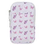 Pink Purple Butterfly Waist Pouch (Large)