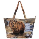 Bear In Water Full Print Shoulder Bag