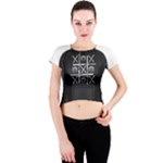 Tic Tac Monster Crew Neck Crop Top