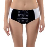 Tic Tac Monster Reversible Mid-Waist Bikini Bottoms