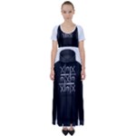 Tic Tac Monster High Waist Short Sleeve Maxi Dress