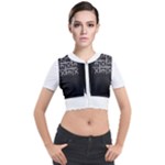 Tic Tac Monster Short Sleeve Cropped Jacket