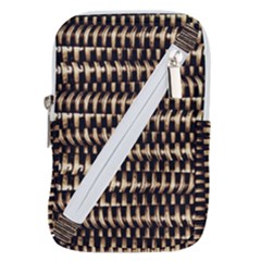 Red Tech Stripes Print Belt Pouch Bag (Small) from ArtsNow.com