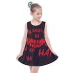 Demonic Laugh, Spooky red teeth monster in dark, Horror theme Kids  Summer Dress