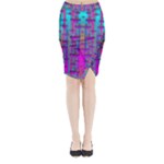 Tropical Rainbow Fishes  In Meadows Of Seagrass Midi Wrap Pencil Skirt