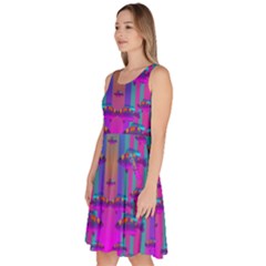 Knee Length Skater Dress With Pockets 