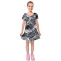 Kids  Short Sleeve Velvet Dress 