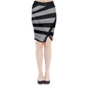 Midi Wrap Pencil Skirt 