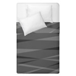 Abstract geometric pattern, silver, grey and black colors Duvet Cover Double Side (Single Size)