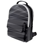Abstract geometric pattern, silver, grey and black colors Flap Pocket Backpack (Small)