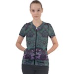 Mandala Corset Short Sleeve Zip Up Jacket