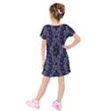 Kids  Short Sleeve Velvet Dress 