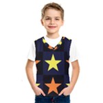 Color Stars Kids  Basketball Tank Top