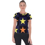 Color Stars Short Sleeve Sports Top 