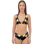 Color Stars Double Strap Halter Bikini Set