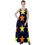 Color Stars Empire Waist Velour Maxi Dress