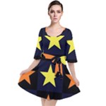 Color Stars Velour Kimono Dress