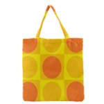 Orange Yellow Grocery Tote Bag