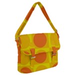 Orange Yellow Buckle Messenger Bag